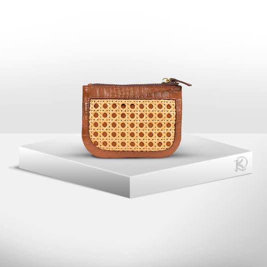 BASIC POUCH in Tan - Full Leather x Solihiya