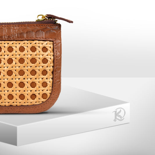 BASIC POUCH in Tan - Full Leather x Solihiya