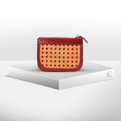 BASIC POUCH in Wine - Full Leather x Solihiya