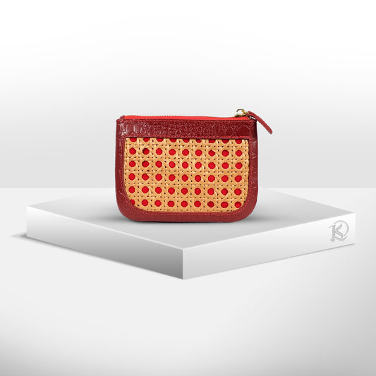 BASIC POUCH in Wine - Full Leather x Solihiya