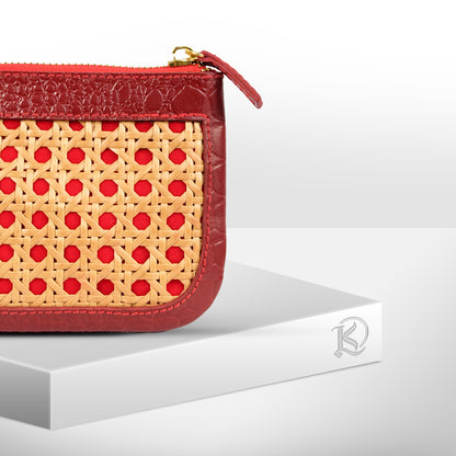BASIC POUCH in Wine - Full Leather x Solihiya