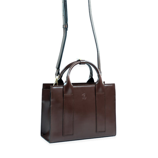 (CLEARANCE) SAFIRA Bag in Dark Choco - PU Leather