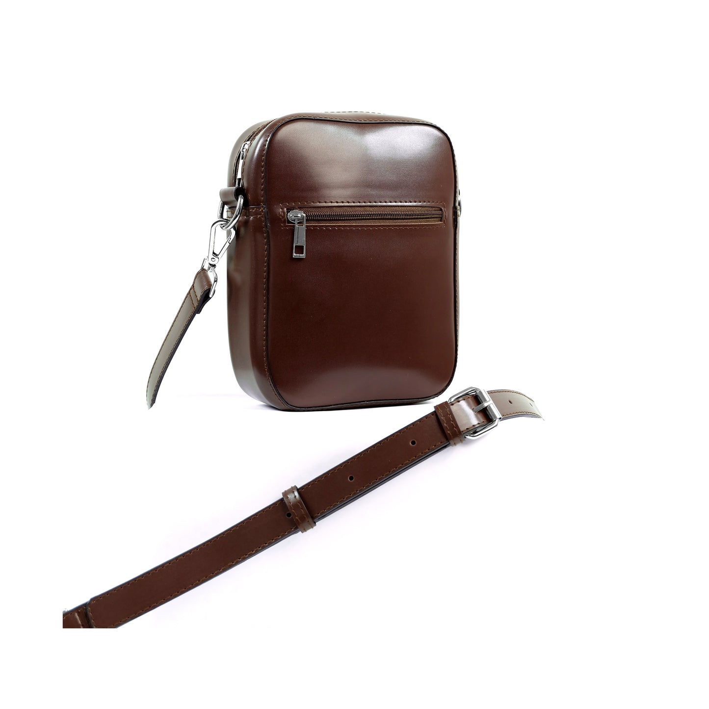 (CLEARANCE) TIKAS Bag in Dark Chocolate - PU Leather