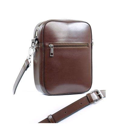 (CLEARANCE) TIKAS Bag in Dark Chocolate - PU Leather