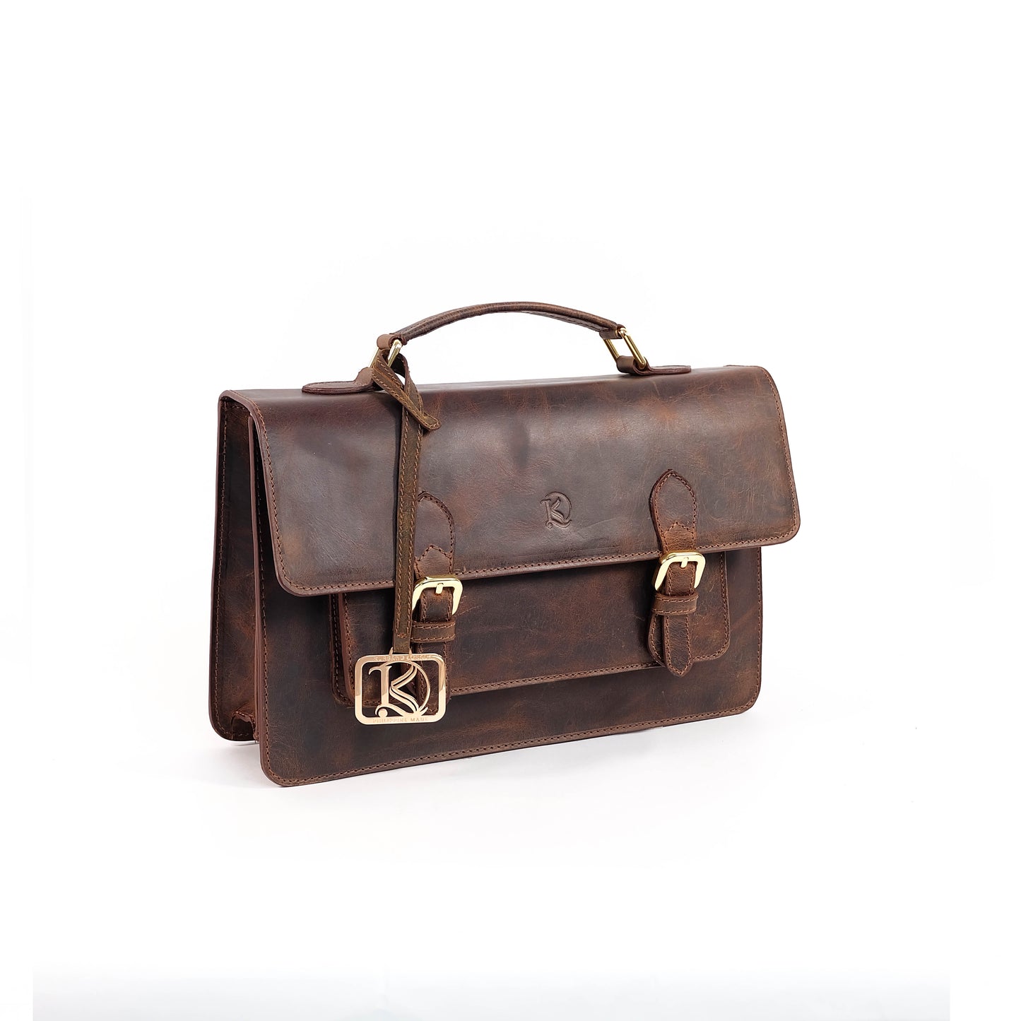 MAHARLIKA Backpack in Distressed Oil Brown -  Genuine Leather
