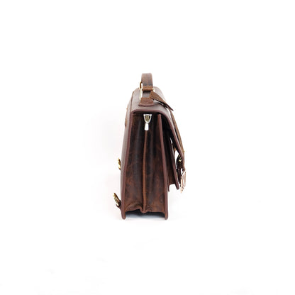 MAHARLIKA Backpack in Distressed Oil Brown -  Genuine Leather