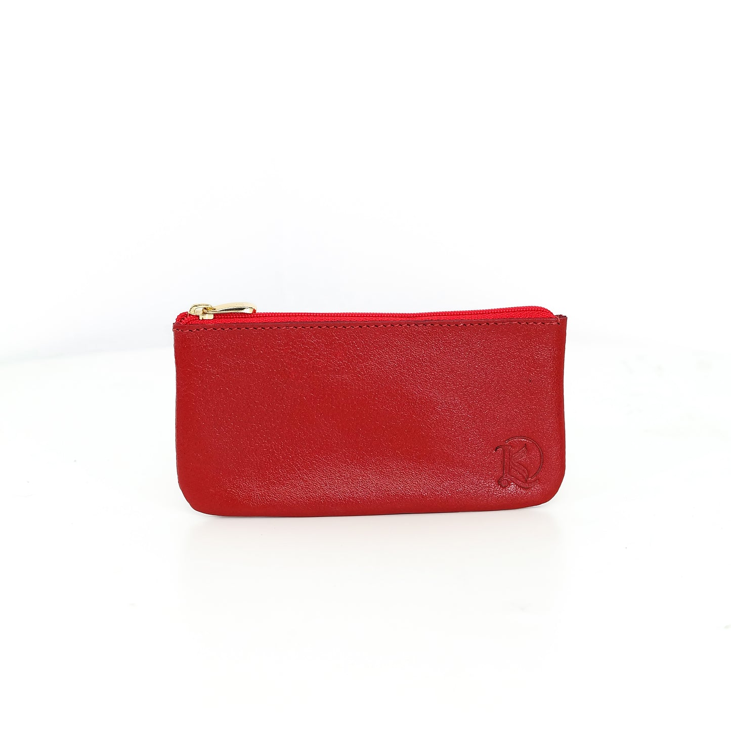 Alejandro Basic Pouch in Grained Red - Genuine Leather