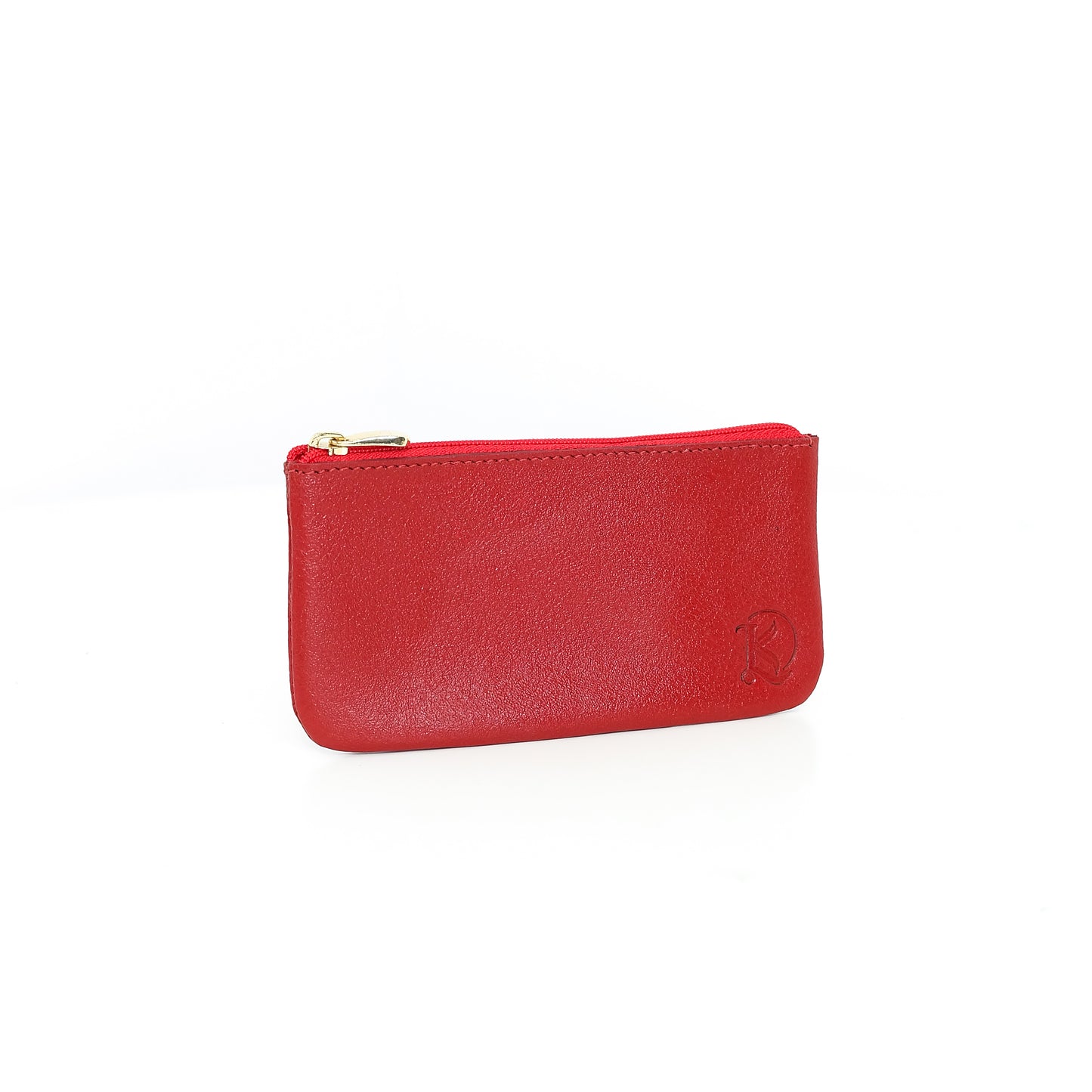 Alejandro Basic Pouch in Grained Red - Genuine Leather