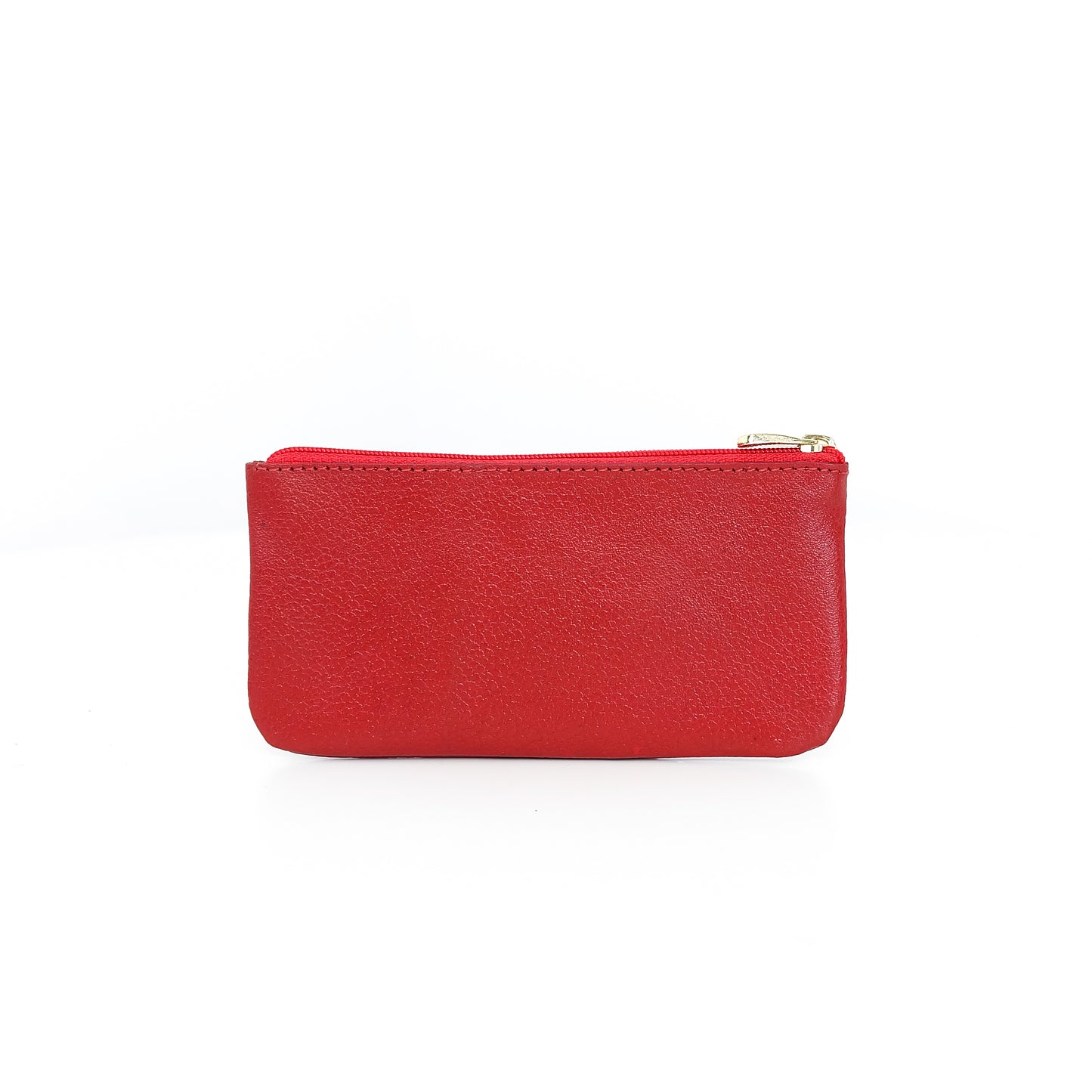 Alejandro Basic Pouch in Grained Red - Genuine Leather