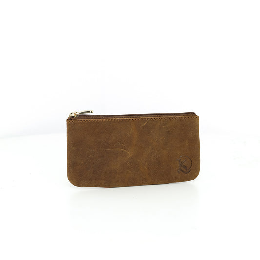 Alejandro Basic Pouch in Vintage Light Tan - Genuine Leather
