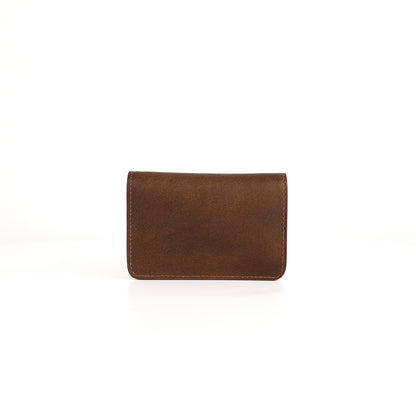 Baltazar Card Holder Wallet in Vintage Dark Brown