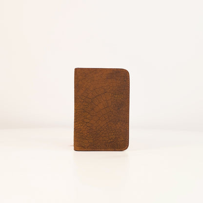 Baltazar Card Holder Wallet in Croco Vintage Tan