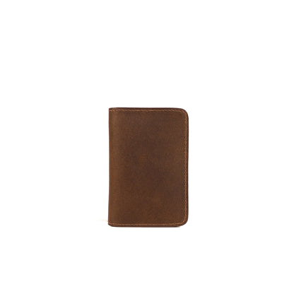 Baltazar Card Holder Wallet in Vintage Dark Brown