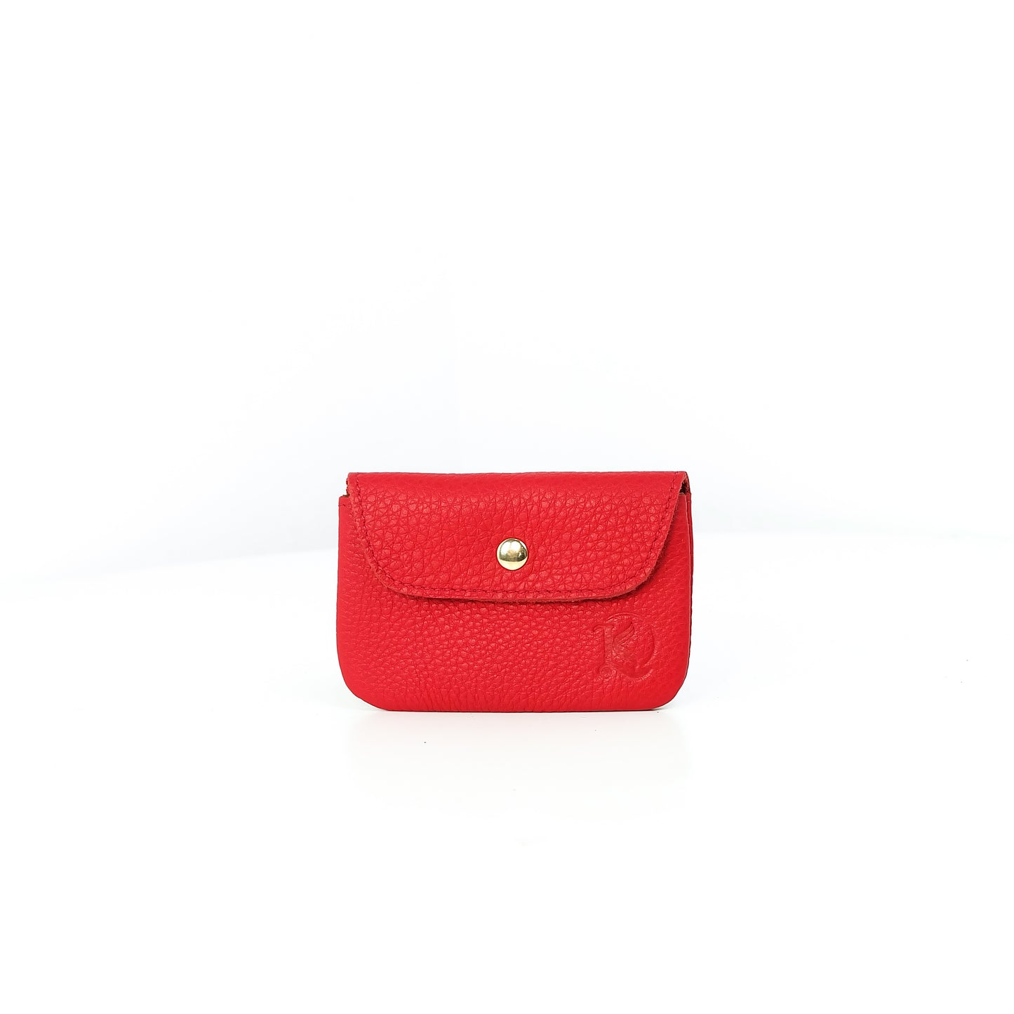 Andres Coin Pouch in Grained New Grained Red (Matte) - Genuine Leather