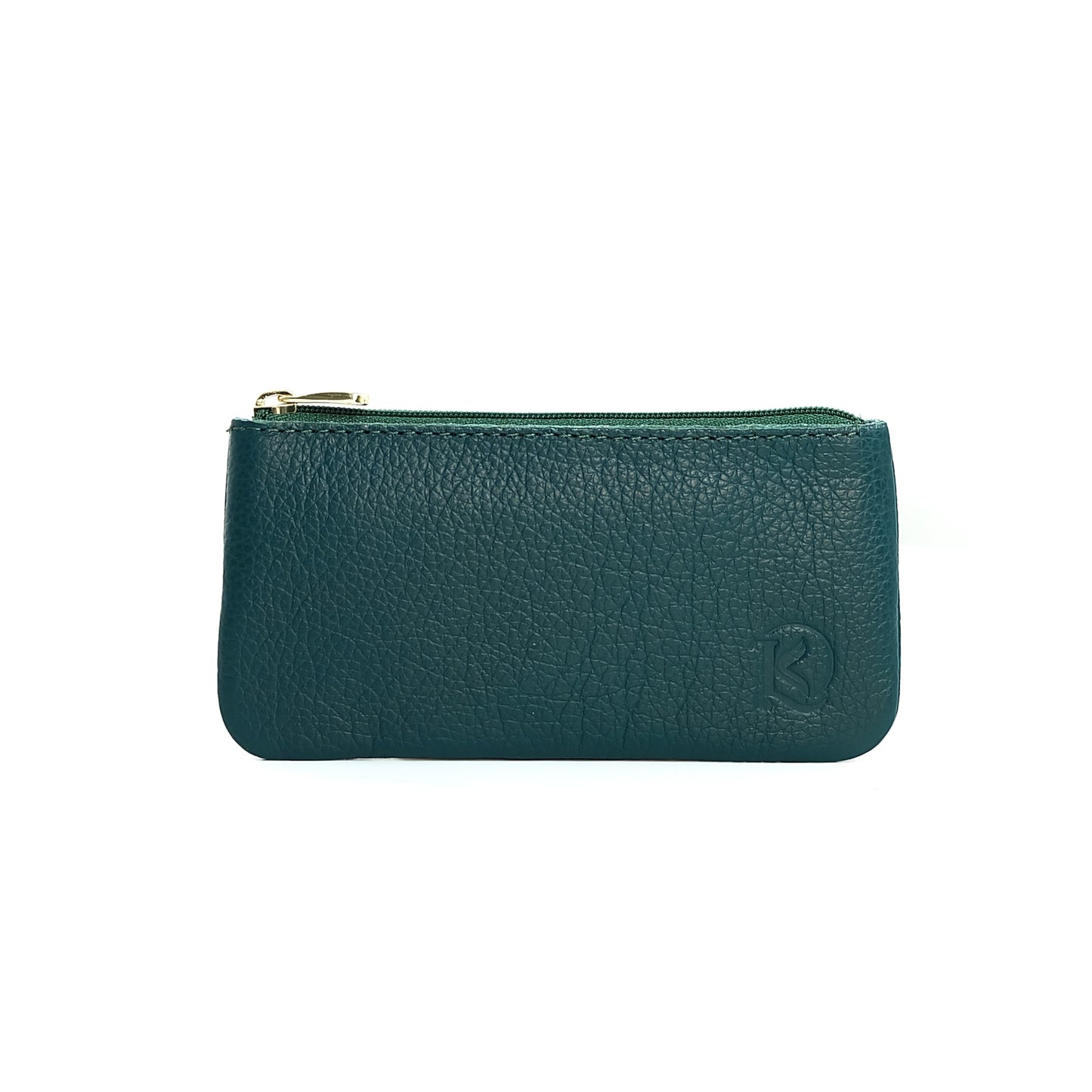 Alejandro Basic Pouch in Grained Dark Teal - Genuine Leather