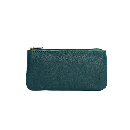 Alejandro Basic Pouch in Grained Dark Teal - Genuine Leather