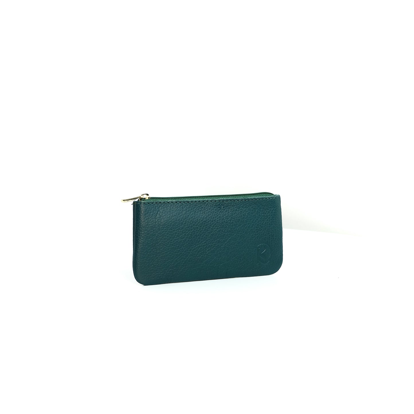 Alejandro Basic Pouch in Grained Dark Teal - Genuine Leather