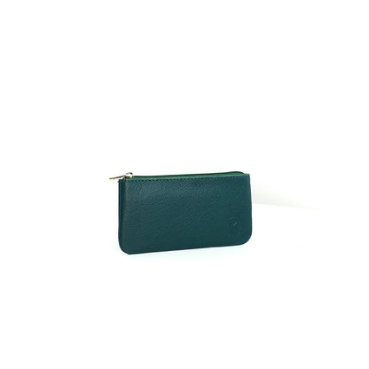 Alejandro Basic Pouch in Grained Dark Teal - Genuine Leather
