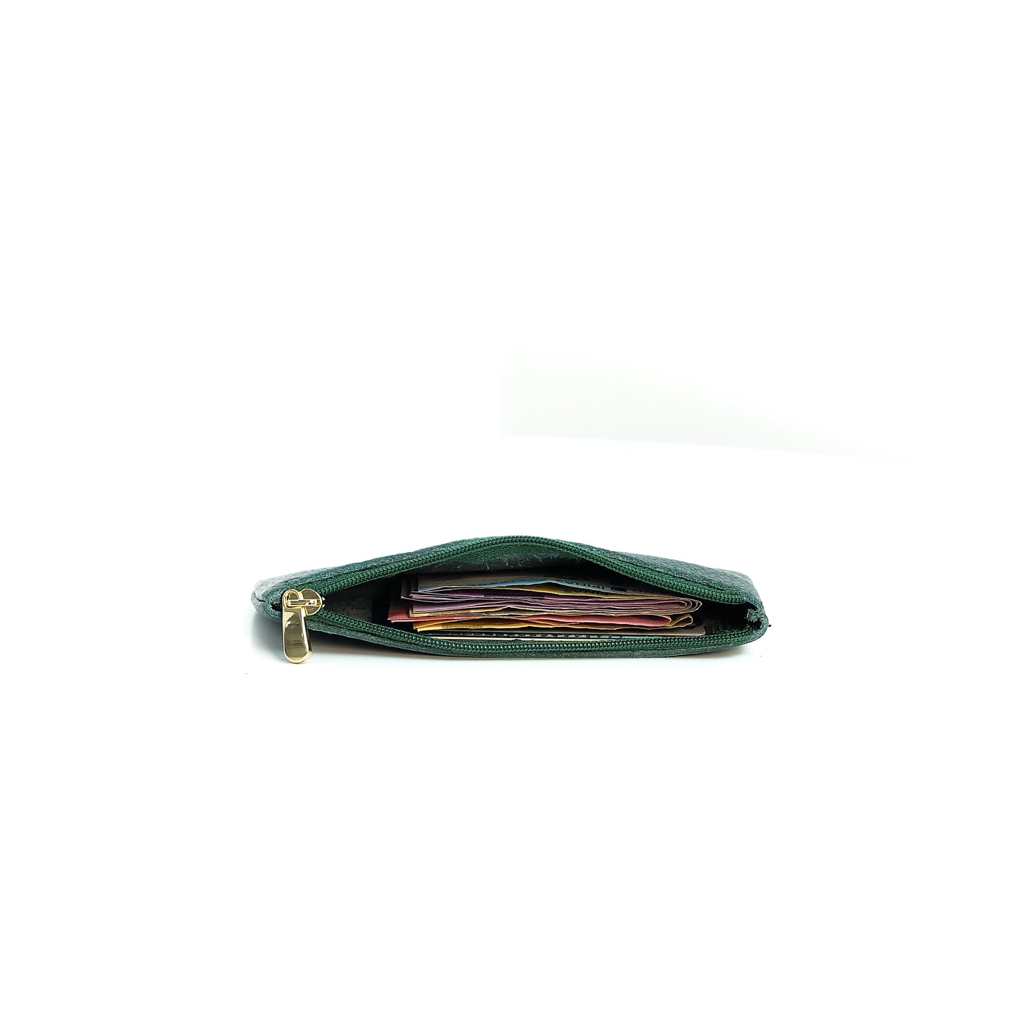 Alejandro Basic Pouch in Grained Dark Teal - Genuine Leather