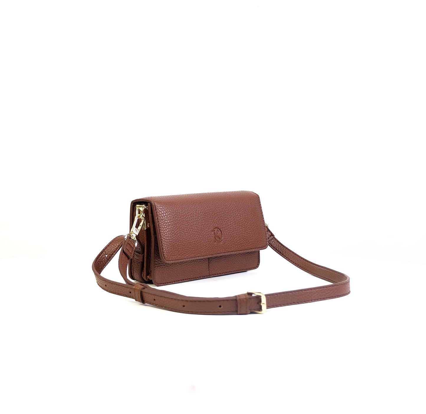 Maricar Multi-use Bag in Grained Brown - PU Leather
