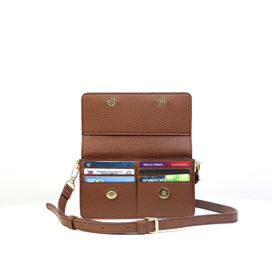 Maricar Multi-use Bag in Grained Brown - PU Leather
