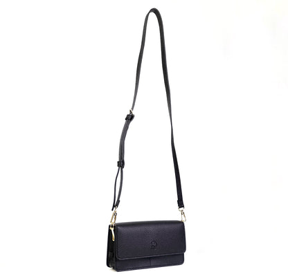 Maricar Multi-use Bag in Grained Black - PU Leather