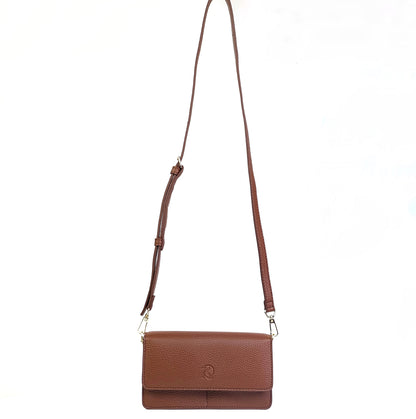 Maricar Multi-use Bag in Grained Brown - PU Leather