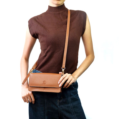 Maricar Multi-use Bag in Grained Tan - PU Leather
