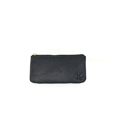 Alejandro Basic Pouch in Grained Black - Genuine Leather