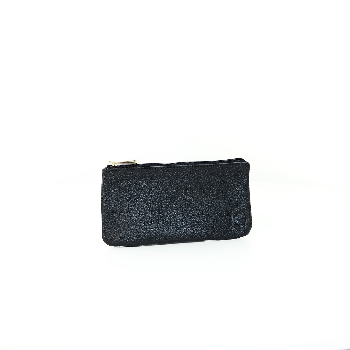 Alejandro Basic Pouch in Grained Black - Genuine Leather