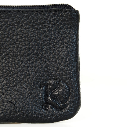 Alejandro Basic Pouch in Grained Black - Genuine Leather
