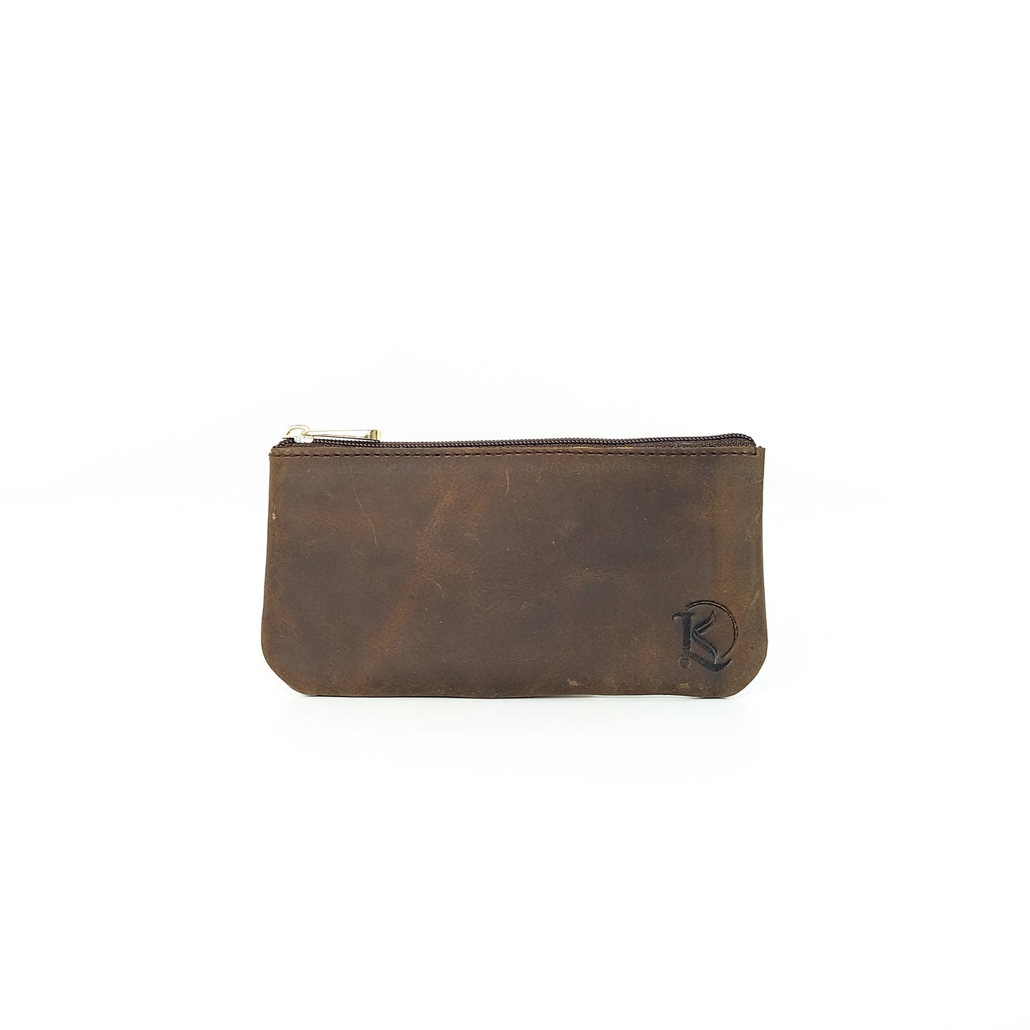 Alejandro Basic Pouch in Vintage Dark Brown - Genuine Leather