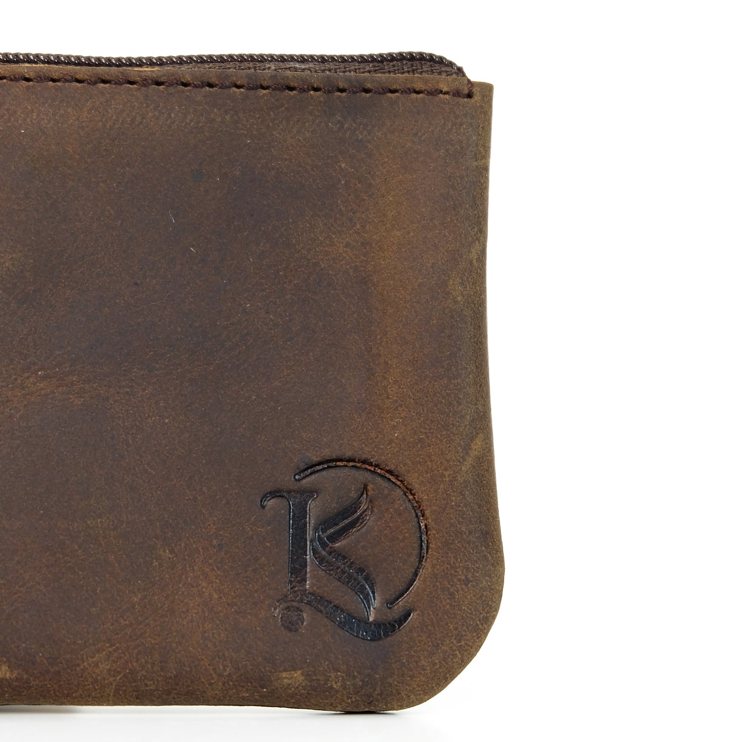 Alejandro Basic Pouch in Vintage Dark Brown - Genuine Leather