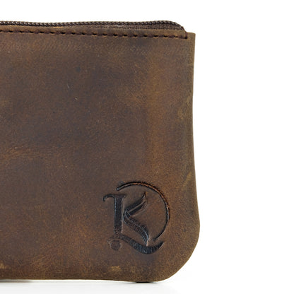 Alejandro Basic Pouch in Vintage Dark Brown - Genuine Leather