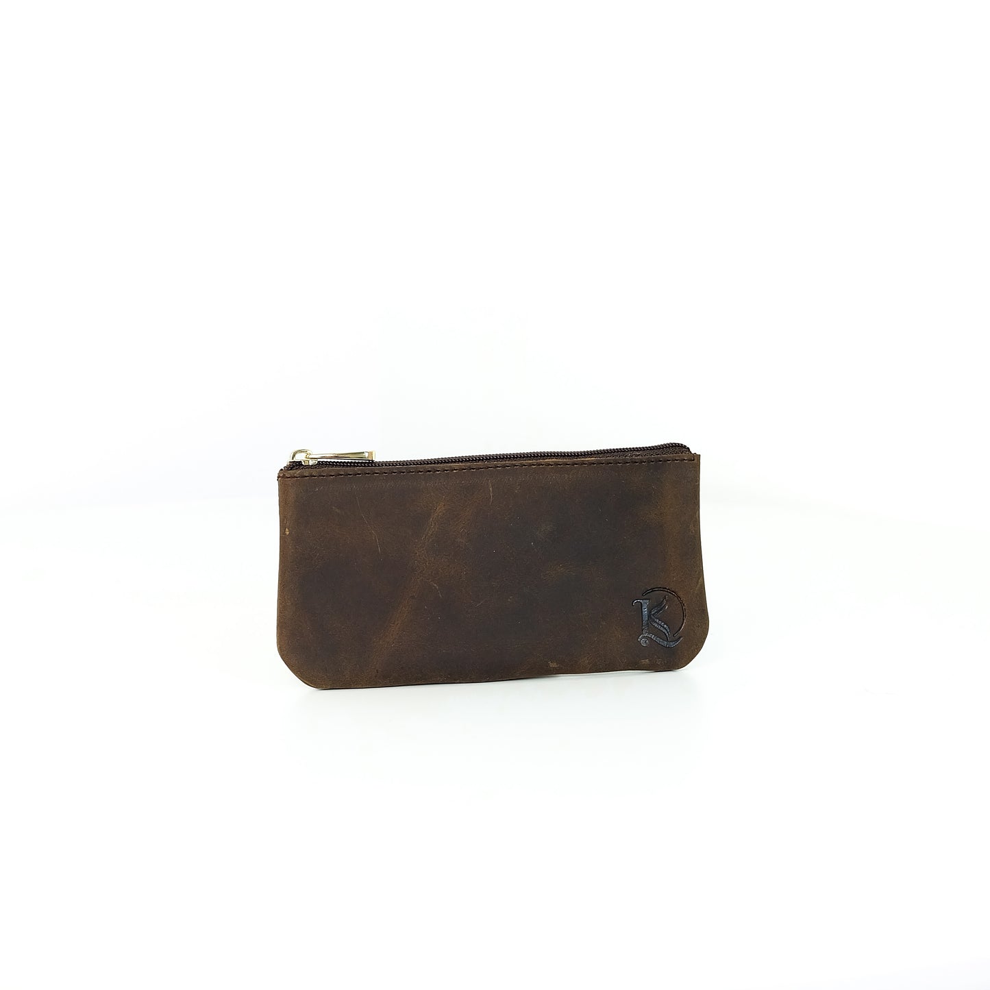 Alejandro Basic Pouch in Vintage Dark Brown - Genuine Leather