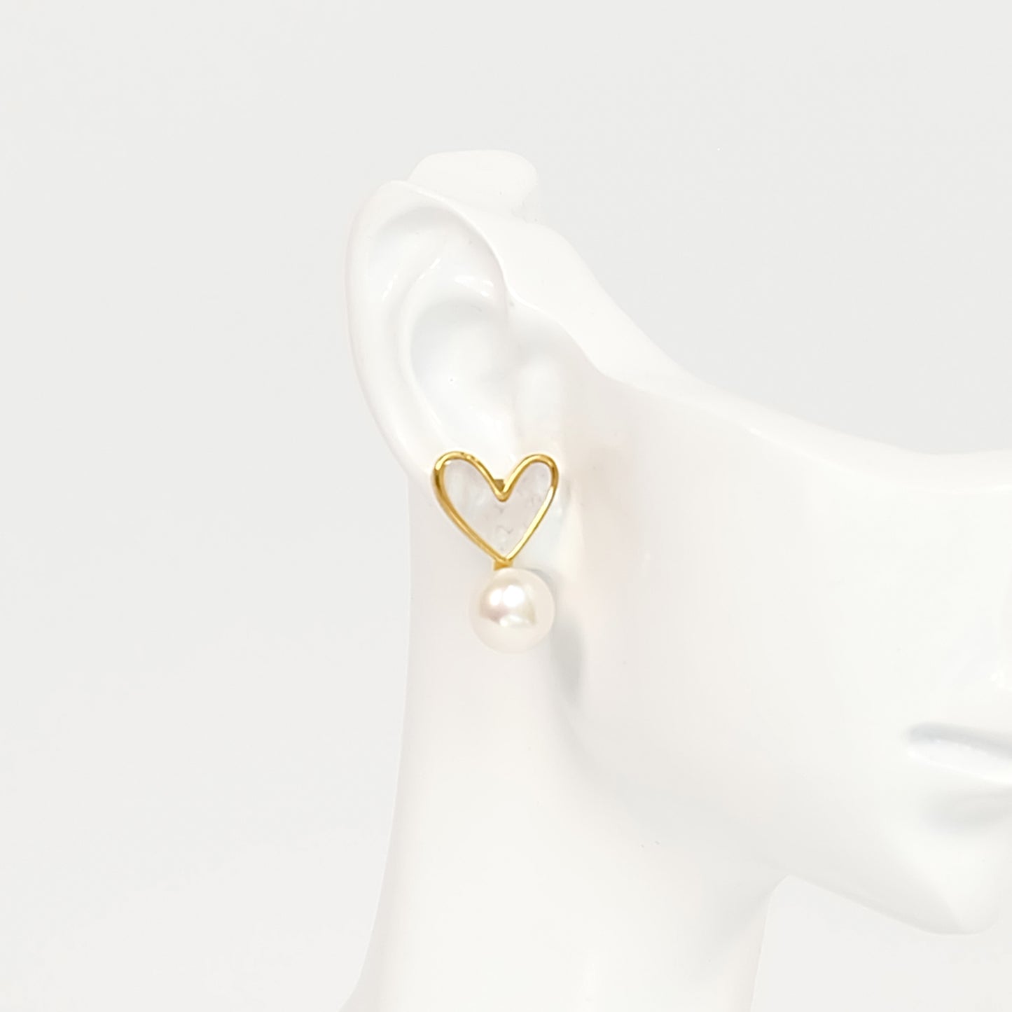 Ivory Heart-shaped Mother of Pearl Set - Fresh Water Palawan Pearls