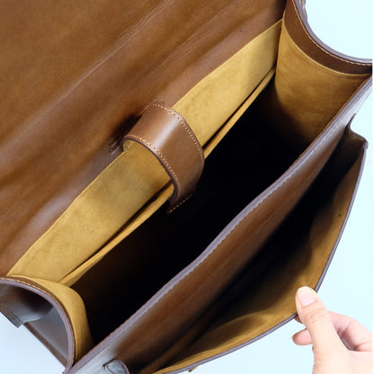 HARA Backpack in Vintage Dark Tan -  Genuine Leather