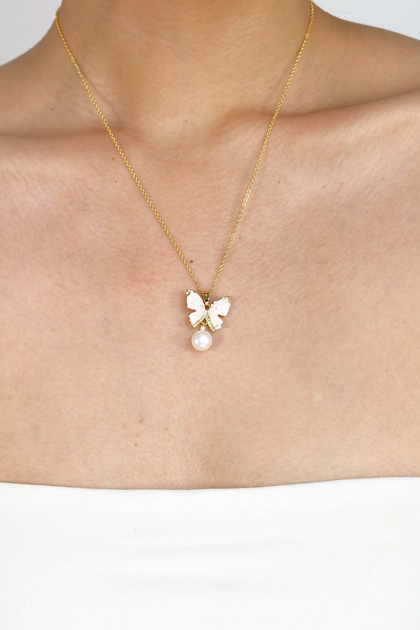 Pink Butterfly Pearl Set - Fresh Water Palawan Pearls