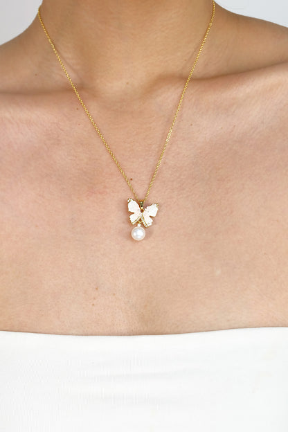 Pink Butterfly Pearl Set - Fresh Water Palawan Pearls