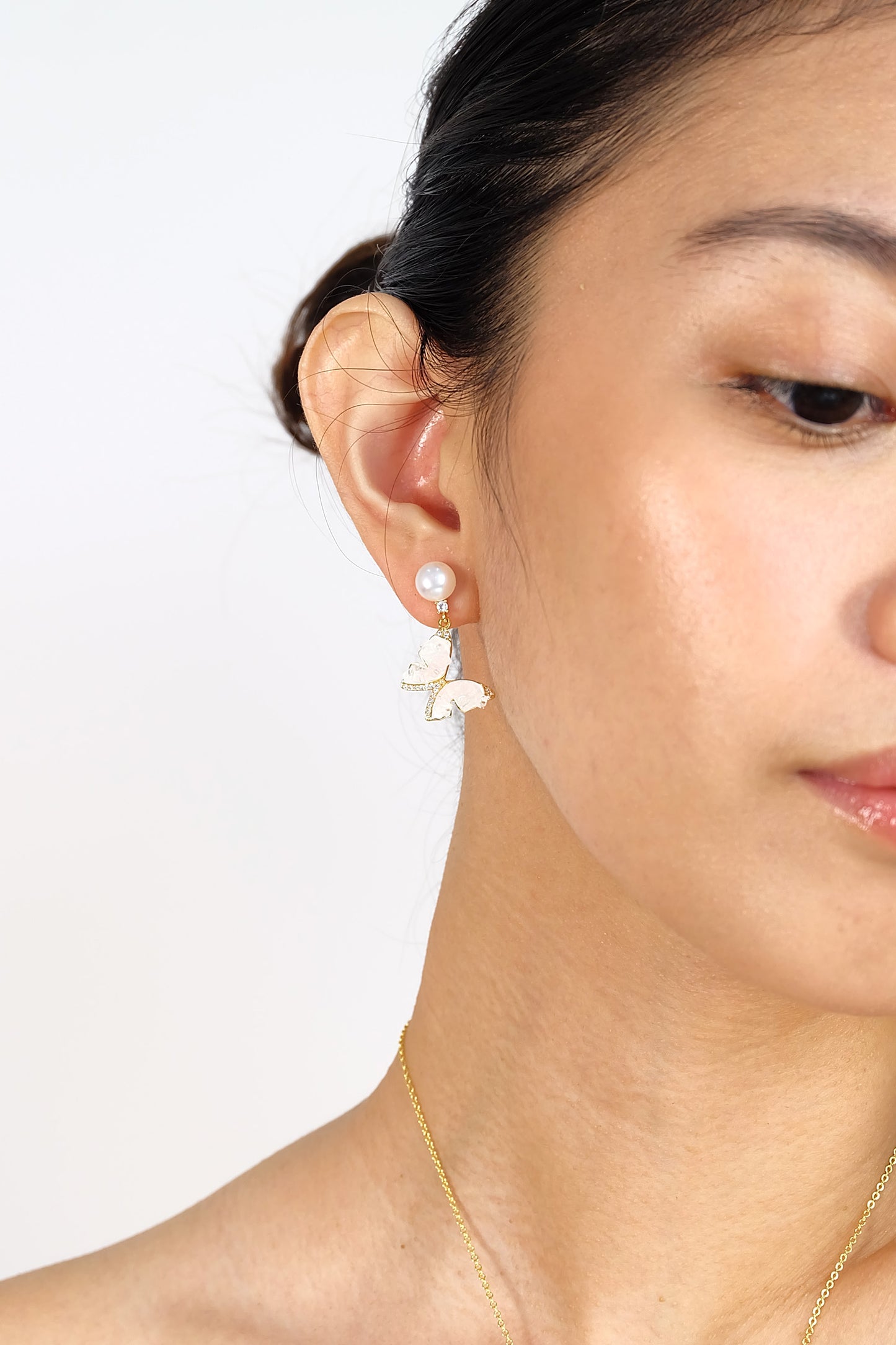 Pink Butterfly Pearl Set - Fresh Water Palawan Pearls