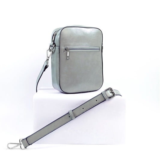 (CLEARANCE) TIKAS Bag in Oil Gray - PU Leather