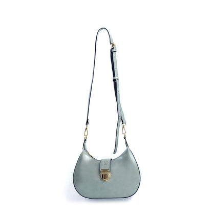 (CLEARANCE) LUNA Bag in Oil Gray - PU Leather