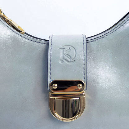 (CLEARANCE) LUNA Bag in Oil Gray - PU Leather