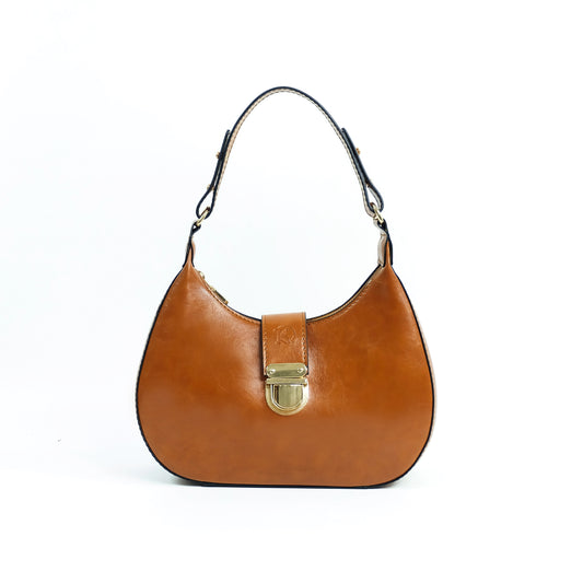(CLEARANCE) LUNA Bag in Oil Tan - PU Leather