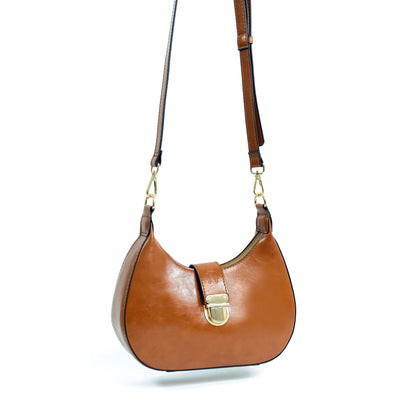 (CLEARANCE) LUNA Bag in Oil Tan - PU Leather