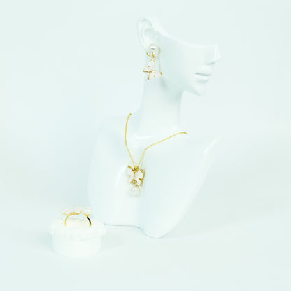 Pink Butterfly Pearl Set - Fresh Water Palawan Pearls