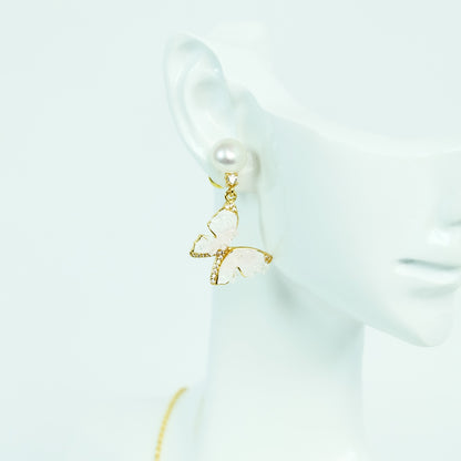 Pink Butterfly Pearl Set - Fresh Water Palawan Pearls