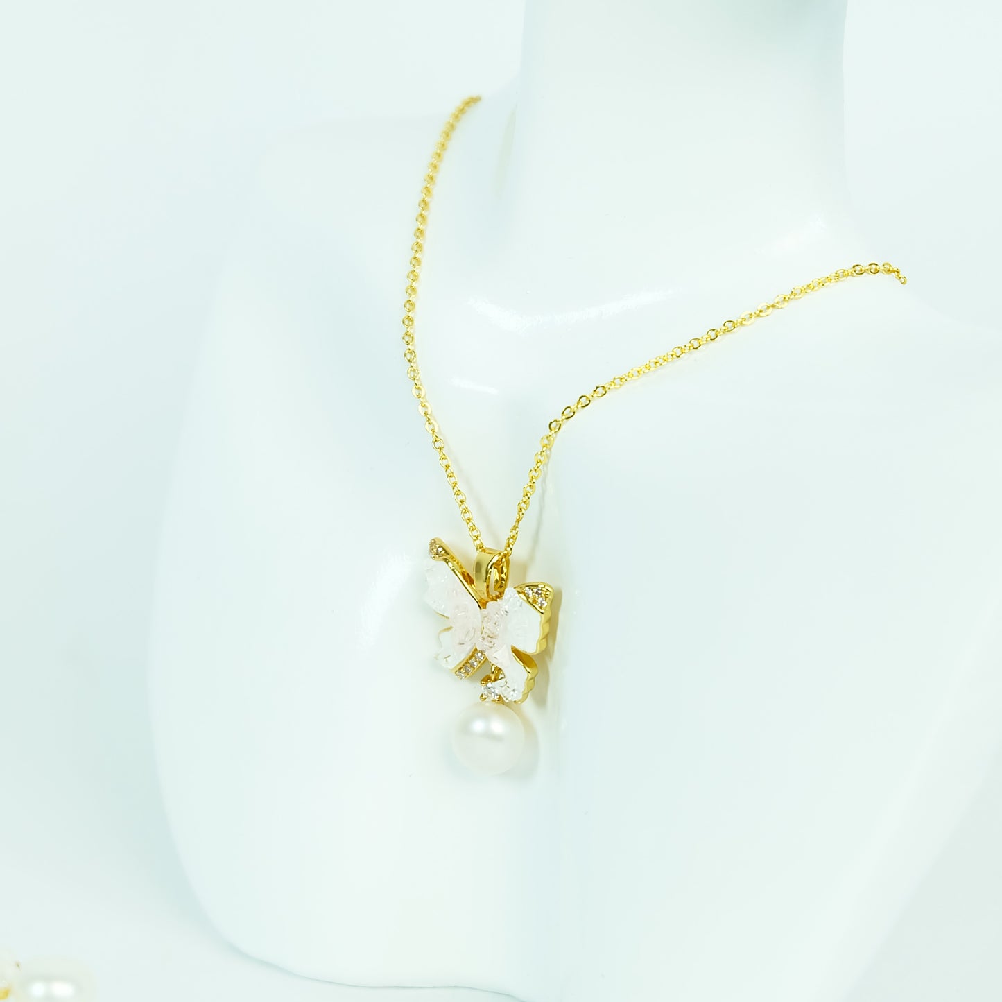 Pink Butterfly Pearl Set - Fresh Water Palawan Pearls