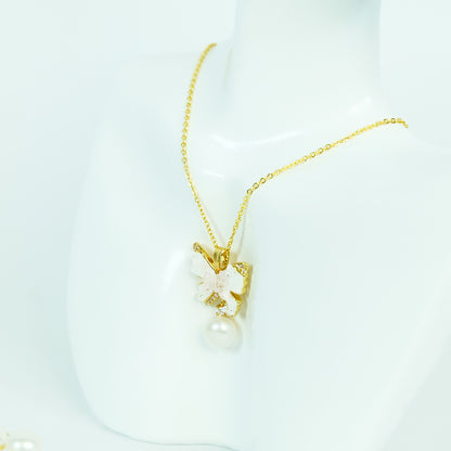 Pink Butterfly Pearl Set - Fresh Water Palawan Pearls