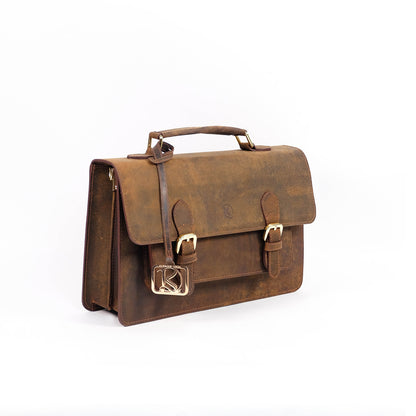 MAHARLIKA Bag in Rustic Dark Brown -  Genuine Leather